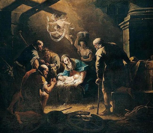 Gaspare Diziani The Adoration of the Shepherds oil painting picture